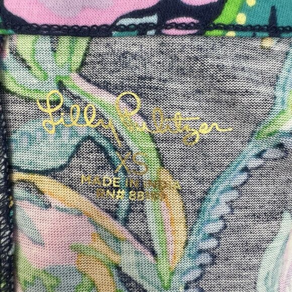 Lilly Pulitzer Size XS Diann Dress High Tide Navy She’s Got Sol Floral Women's - Picture 8 of 14